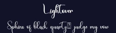 Lightover by Alif Ryan Zulfikar — Script Handwritten Font — thumbnail 2