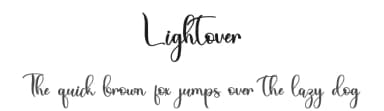 Lightover by Alif Ryan Zulfikar — Script Handwritten Font — thumbnail 1