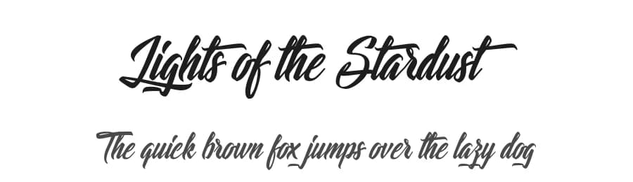 Lights of the Stardust by Octotype  | Thomas Boucherie — Script Handwritten Font