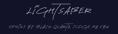 Lightsaber by The Branded Quotes — Script Handwritten Font — thumbnail 2