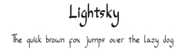 Lightsky by Wondoo — Script Handwritten Font — thumbnail 1