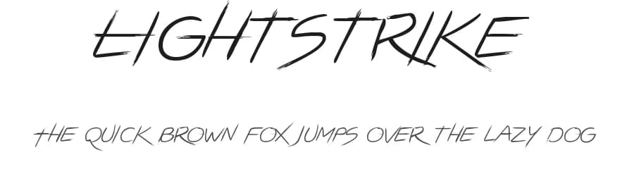 Lightstrike by Zetafonts — Script Handwritten Font