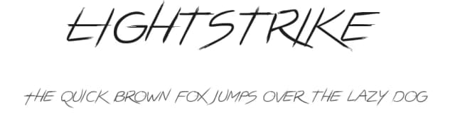 Lightstrike by Zetafonts — Script Handwritten Font