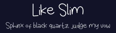 Like Slim by Khurasan — Script Handwritten Font — thumbnail 2