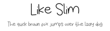 Like Slim by Khurasan — Script Handwritten Font — thumbnail 1