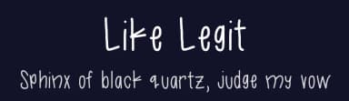 Like Legit by Kylie Morris — Script Handwritten Font — thumbnail 2