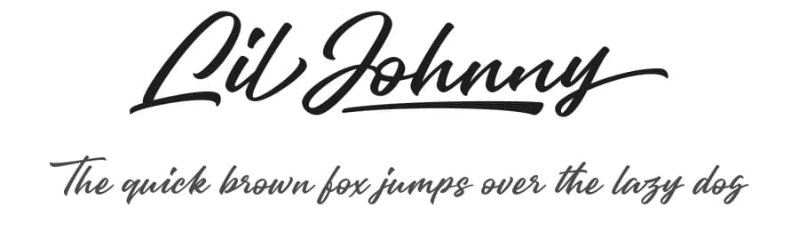 Lil Johnny by Måns Grebäck — Script Handwritten Font