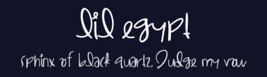 Lil Egypt by Des Gomez — Script Handwritten Font — thumbnail 2