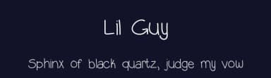 Lil Guy by Vanessa Bays — Script Handwritten Font — thumbnail 2