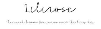 Lilirose by Fillo Graphic — Script Handwritten Font — thumbnail 1