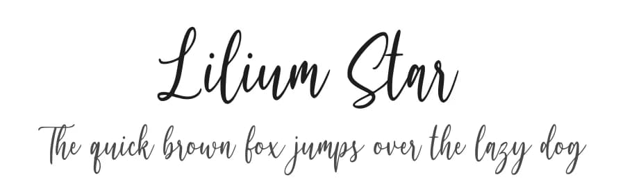 Lilium Star by Graphue — Script Handwritten Font