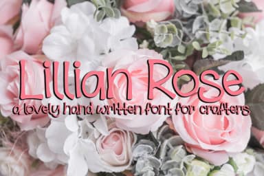 Lillian Rose Font by Peace Love Craft — Script Handwritten Font — thumbnail 1