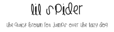 Lil Spider by Des Gomez — Script Handwritten Font — thumbnail 1