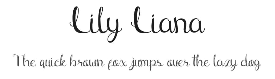 Lily Liana by Ronin Design — Script Handwritten Font — preview 1
