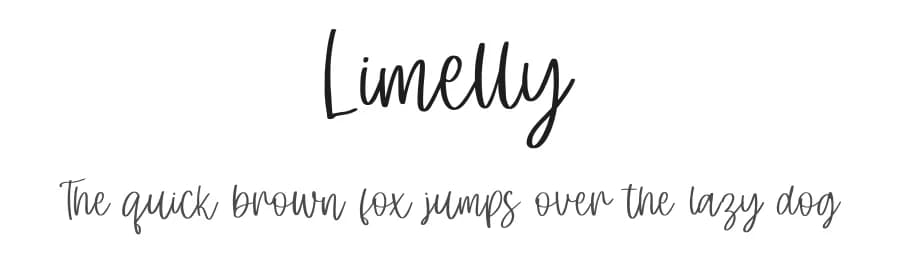 Limelly by Yumna Family — Script Handwritten Font