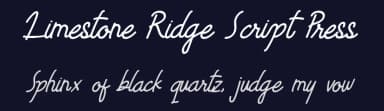 Limestone Ridge Script Press by Wellscript Studio — Script Handwritten Font — thumbnail 2