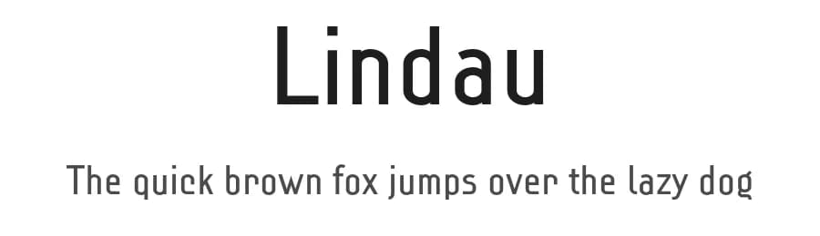 Lindau by Markus Wäger — Sans Serif Font