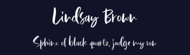 Lindsay Brown by Saridezra — Script Handwritten Font — thumbnail 2