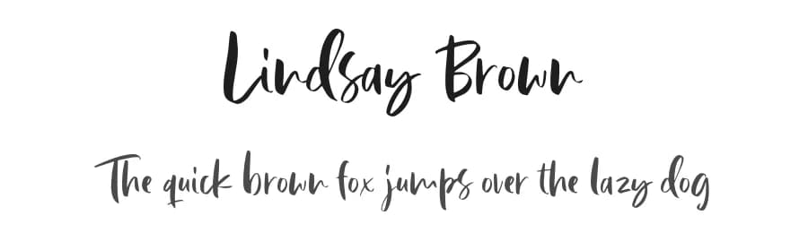 Lindsay Brown by Saridezra — Script Handwritten Font