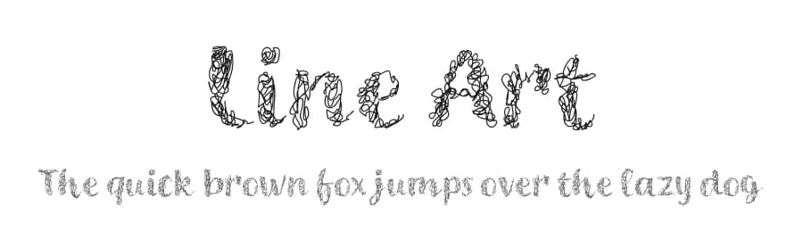 Line Art by Tera Asset Garage — Script Handwritten Font