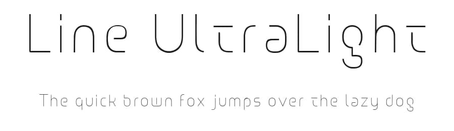 Line UltraLight by Anton Schilli — Sans Serif Font