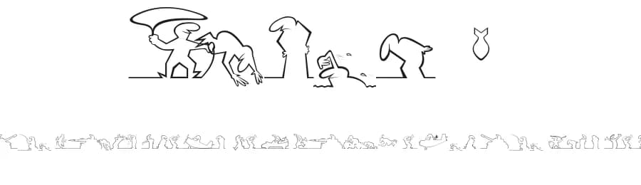 Linea 1 by Laurent Badaouy — Dingbats Font