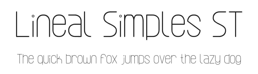 Lineal Simples ST by Southype — Sans Serif Font