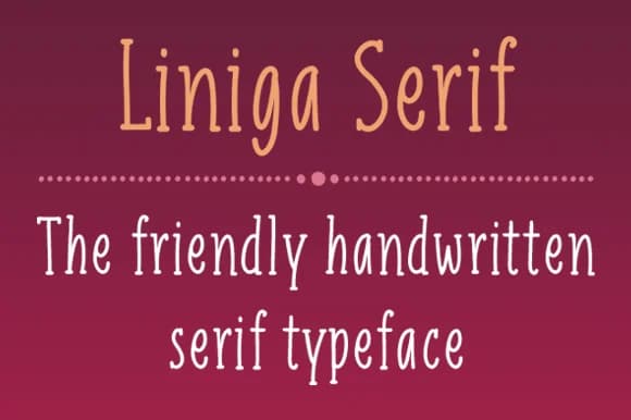 Liniga Serif Font by Graphite — Script Handwritten Font