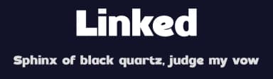 Linked by BrandSemut — Sans Serif Font — thumbnail 2