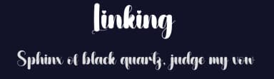 Linking by Scratchones — Script Handwritten Font — thumbnail 2