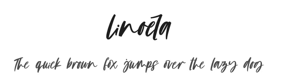 Linoela by Four Lines — Script Handwritten Font