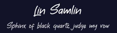 Lin Samlin by Albert Kalingga — Script Handwritten Font — thumbnail 2