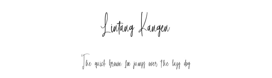 Lintang Kangen by StringLabs Creative Studio — Script Handwritten Font