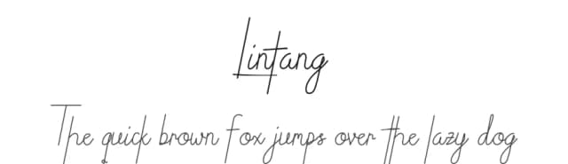 Lintang by Rajman — Script Handwritten Font
