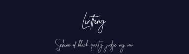 Linttang by erik5541 — Script Handwritten Font — thumbnail 2