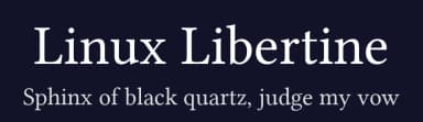 Linux Libertine by Philipp H. Poll — Serif Font — thumbnail 2