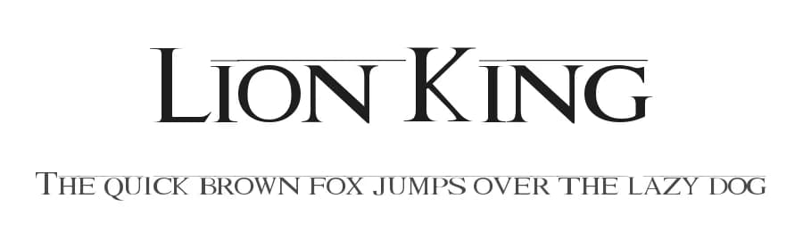 Lion King by artismelb | Melanie Blanco — Sans Serif Font