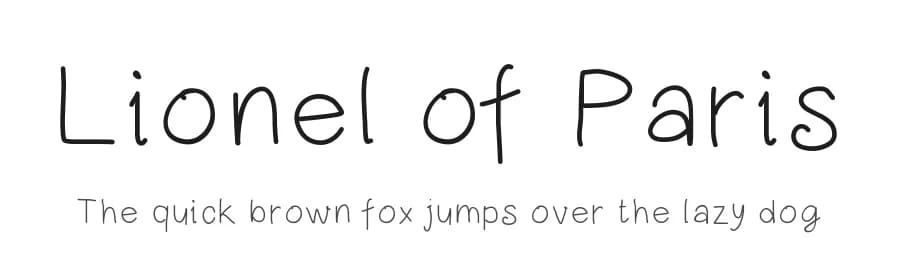 Lionel of Paris by Lionel Pailloncy — Script Handwritten Font