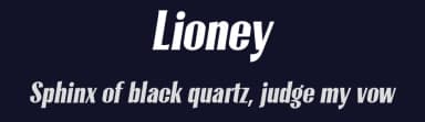 Lioney by surotype — Sans Serif Font — thumbnail 2