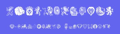 Lions by Woodcutter — Dingbats Font — thumbnail 3