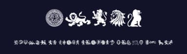 Lions by Woodcutter — Dingbats Font — thumbnail 2