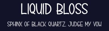 Liquid Bloss by Pidco Art — Script Handwritten Font — thumbnail 2