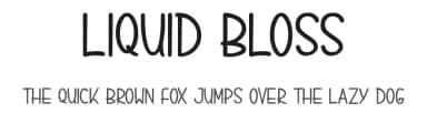 Liquid Bloss by Pidco Art — Script Handwritten Font — thumbnail 1