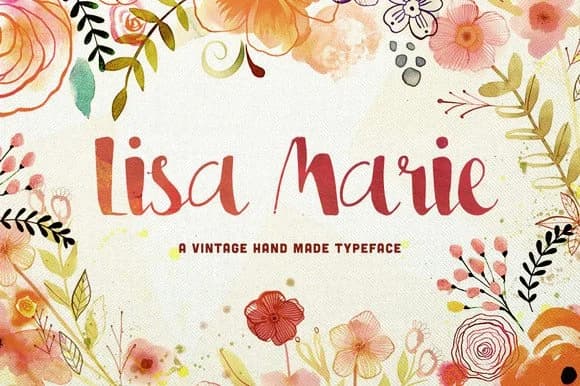 Lisa Marie Font by Blue Robin Design Shop — Script Handwritten Font