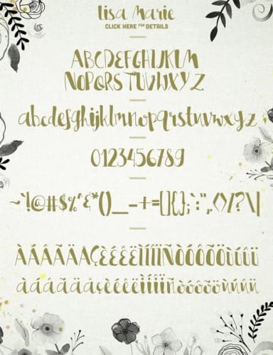 Lisa Marie Font by Blue Robin Design Shop — Script Handwritten Font — thumbnail 6