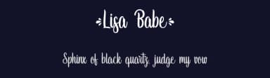 Lisa Babe by Typhoon Type - Suthi Srisopha — Script Handwritten Font — thumbnail 2
