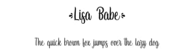 Lisa Babe by Typhoon Type - Suthi Srisopha — Script Handwritten Font — thumbnail 1
