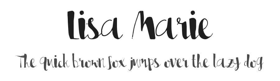 Lisa Marie by Blue Robin Design Shop — Script Handwritten Font