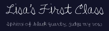Lisa's First Class by Xerographer Fonts — Script Handwritten Font — thumbnail 2