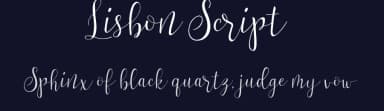 Lisbon Script by Zulfan Iskandar — Script Handwritten Font — thumbnail 2